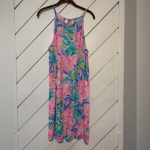 Lilly Pulitzer Pink and Blue Floral Mini Dress